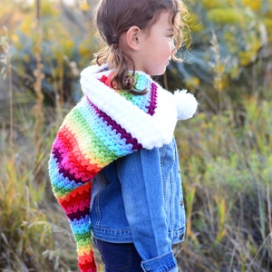 Crochet PATTERN Over the Rainbow Crochet Hood Pattern, Pixie Hat ...