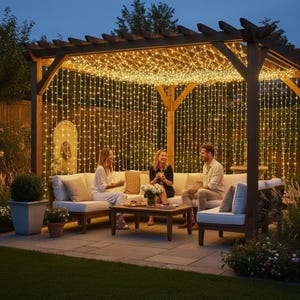 LED-gordijnlichtslingers USB