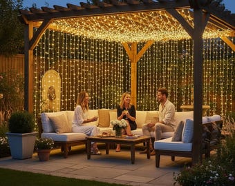 Cadena de luces LED para cortina USB