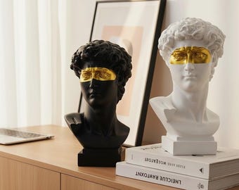 Escultura de busto de David Estatua de arte moderno