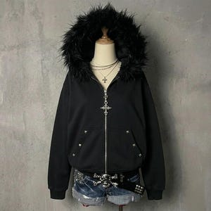 Chrome hearts zip up hoodie black - Etsy 日本