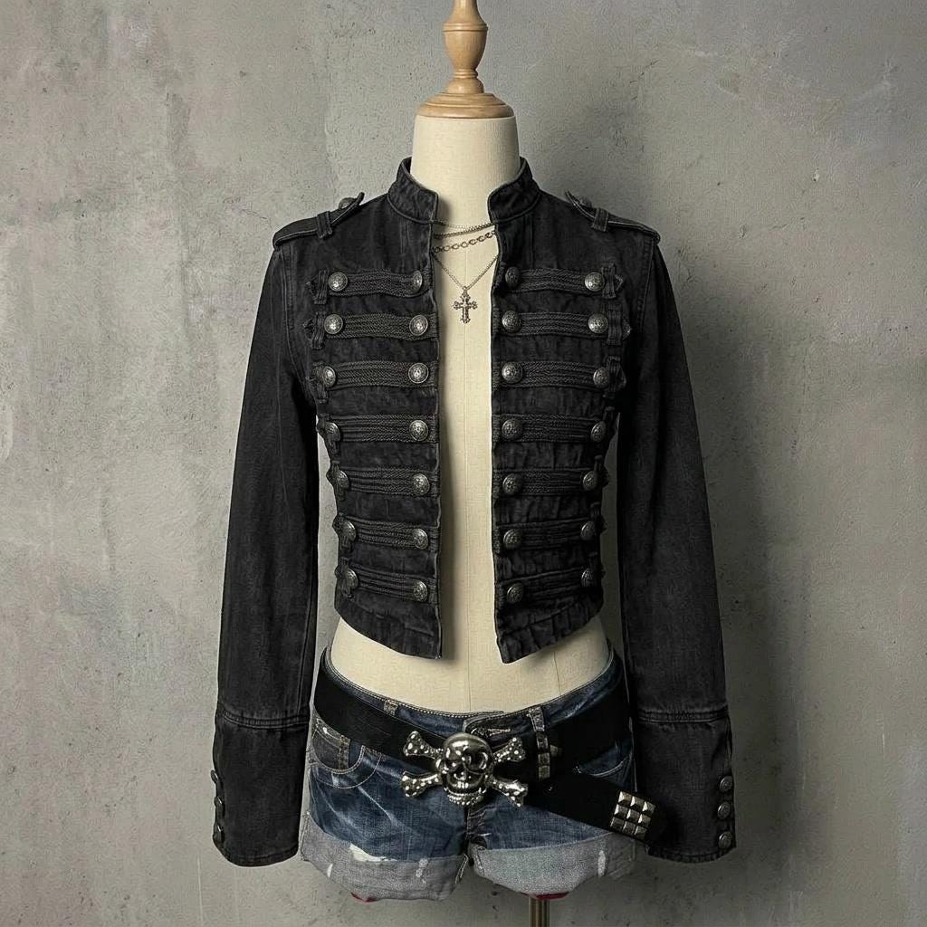 Military Goth Jacket - Etsy Canada