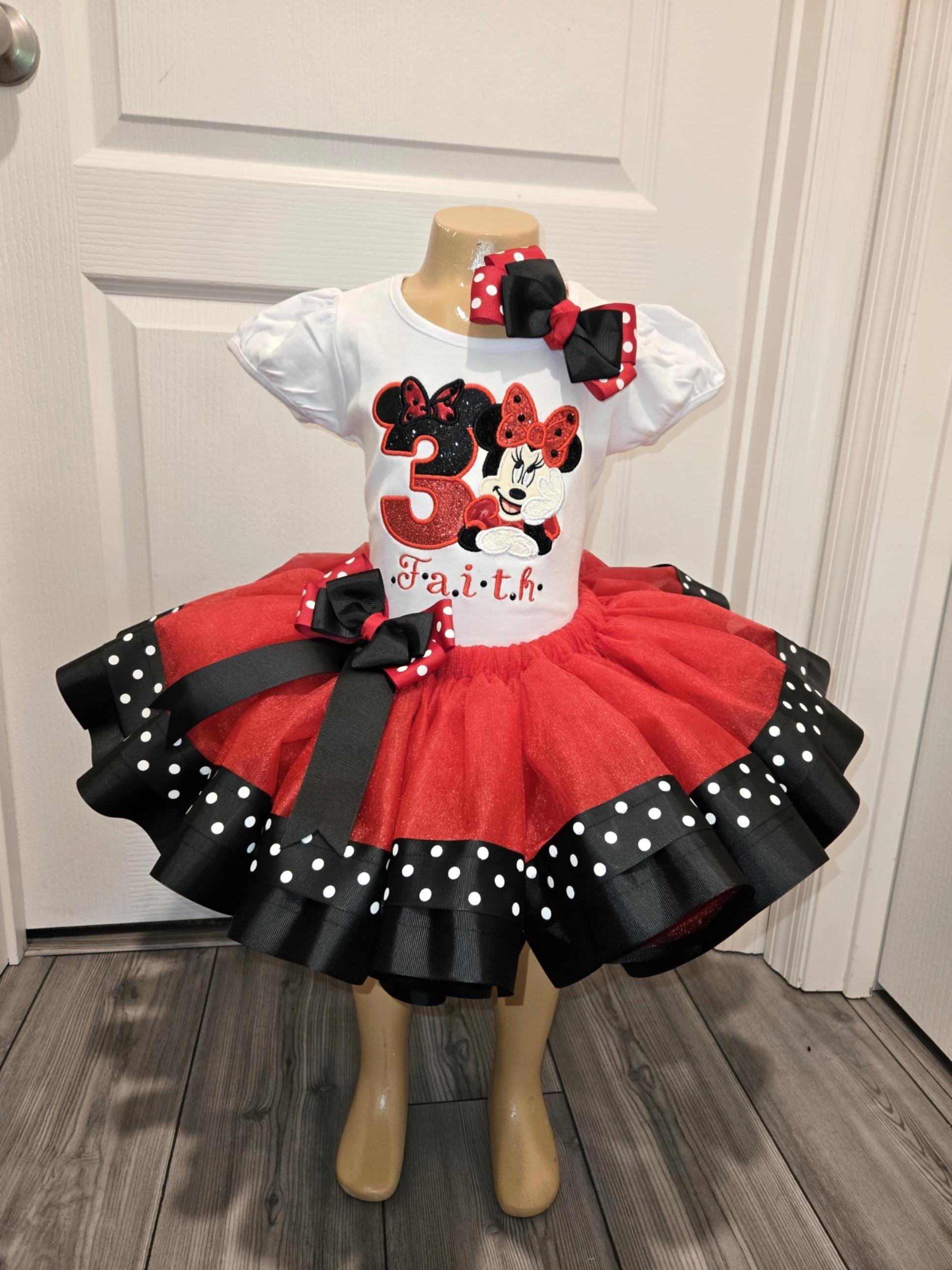 minnie mouse red and black dress Herocross Hybrid Metal Figuration #027 Diseny Minnie Mouse in Red