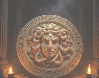 Medusa Wall Plaque, Greek Mythology, Gothic Gorgon Art, Mythological Snakes