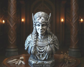 Frigg Norse Goddess Statue, Viking Figurine, Wife of Odin, Nordic Home Decor