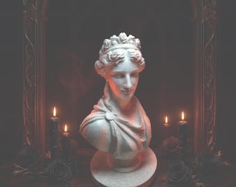 Aphrodite Bust Statue, Greek Goddess of Love, Mythology Art