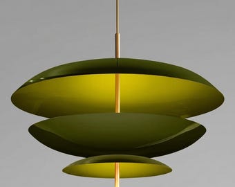 Modern Green Pendant Light, Nordic Hanging Ceiling Lamp, Luxury Minimal Chandelier, Contemporary Home Lighting Fixture