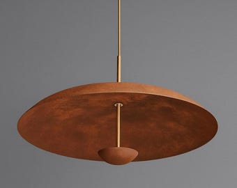 Modern Brass Pendant Light – Minimalist Dome Hanging Lamp for Dining Room, Kitchen Island, Bedroom & Living Room