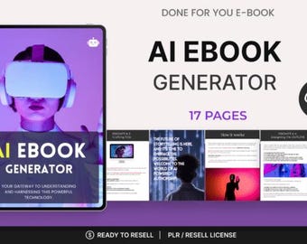 AI eBook Generator – Editable PLR eBook + ChatGPT Prompts | Make & Resell