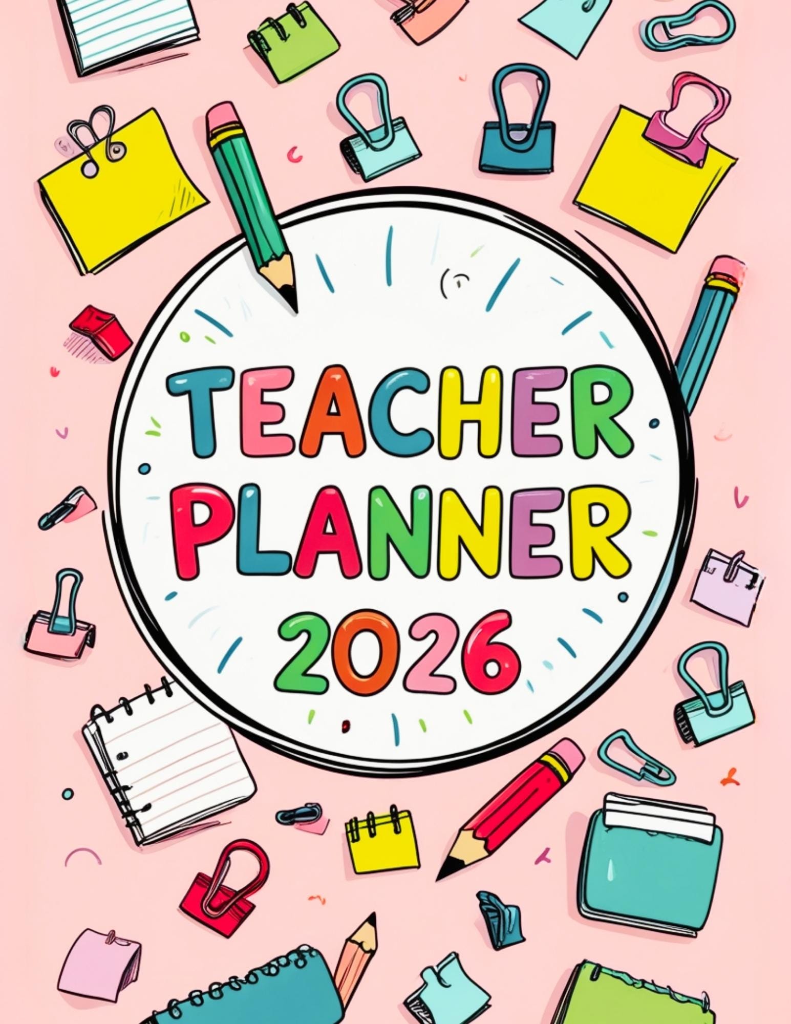 Editable Teacher Planner | Canva Template & PDF Lesson Organizer ...