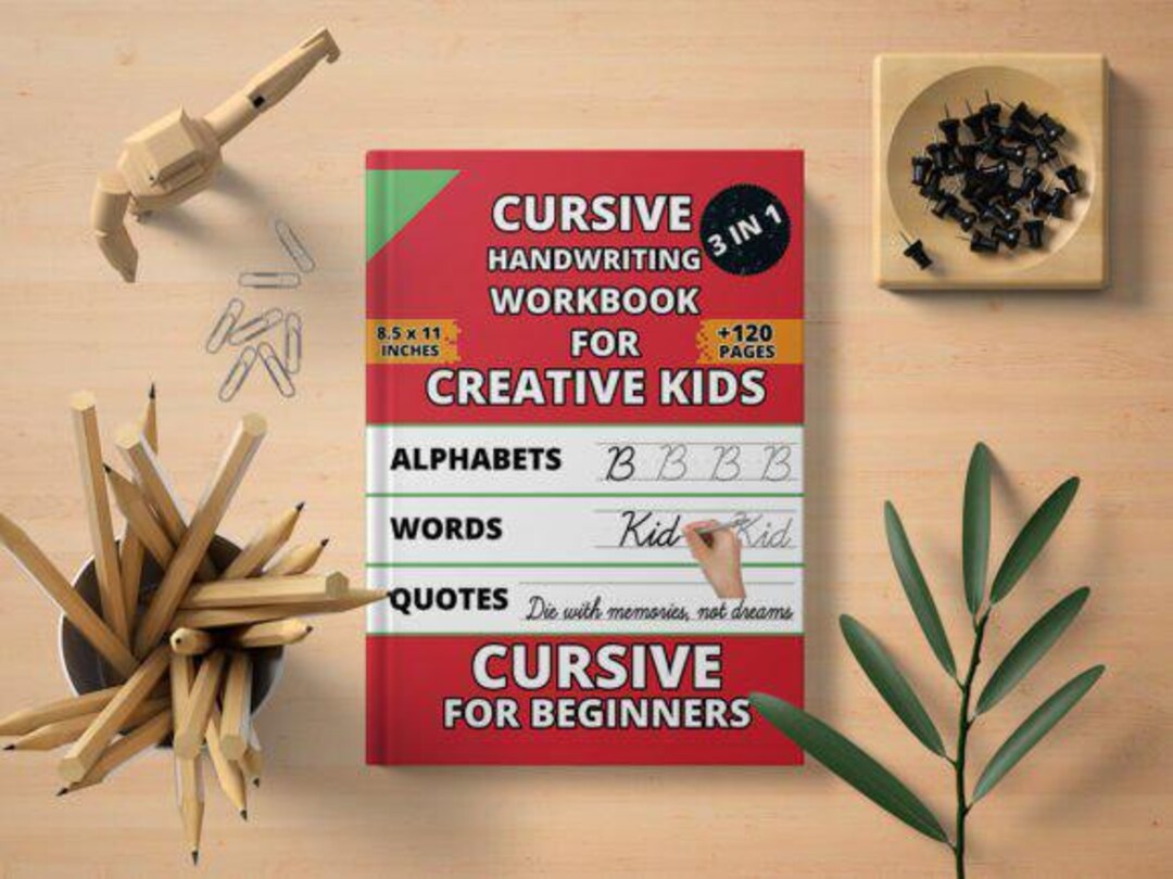 Cursive Writing Practice for Kids – Tracing Letters & Words Workbook - Etsy