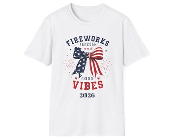 Bow American Flag T shirt, 4th of July T shirt, Flag T shirt, Patriotic T shirt, 250th America Distressed Flag T shirt, Family T shirt