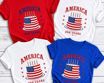 USA 250th Anniversary Shirt, 4th July Tee, USA 250th Anniversary Independence Day Shirts 4th July Family Shirts