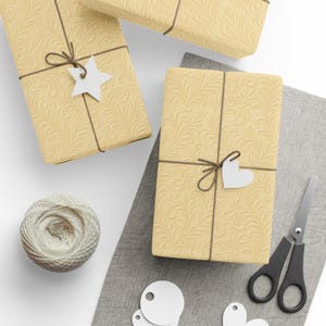 Elegant Gold Leaf Wrapping Paper, Gift Wrap, 90gsm image 5