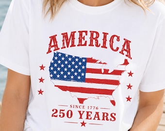 America 250th Shirt, 4th July Tee, USA 250th Anniversary Independence Day Shirts, 4th July 250th Year Shirts, 4th July Family Shirts