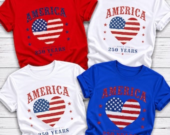 USA 250th Anniversary Shirt, 4th July Tee, USA 250th Anniversary Independence Day Shirts, 4th July 250th Year Shirts, 4th July Family Shirts