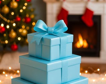 Effen pastelblauw inpakpapier | Lichtblauwe rol cadeauverpakking
