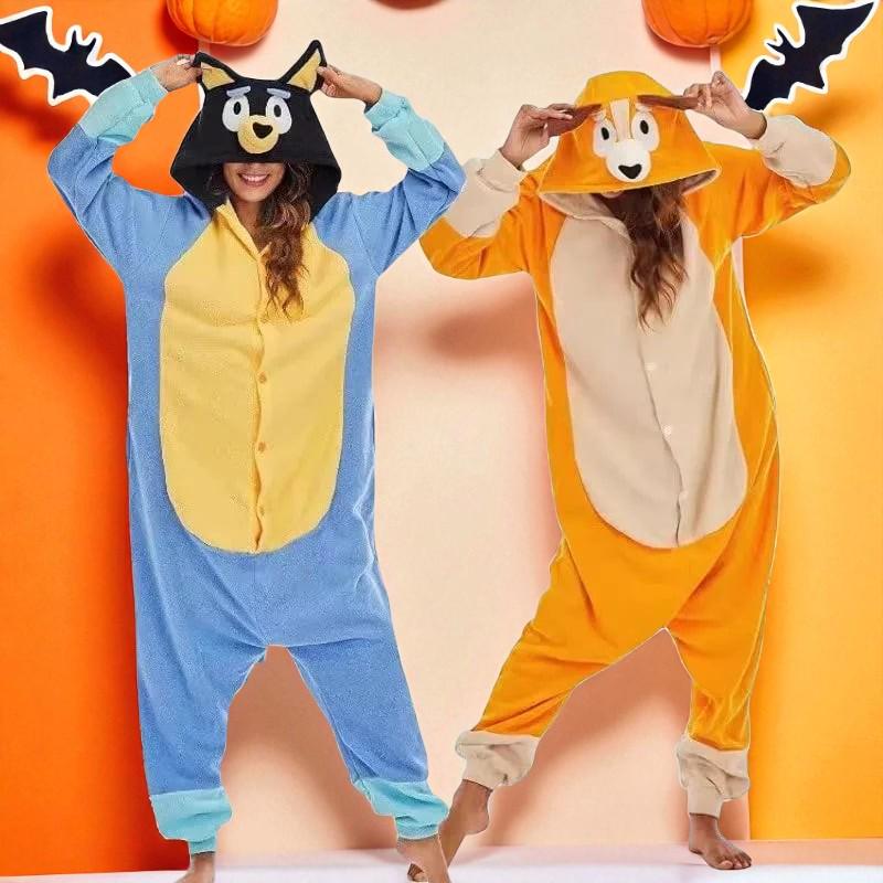 Bluey Bandit Onesie Für Herren - Offizieller Schlafanzug Mit Kapuze