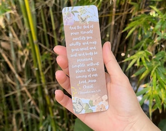 1 Thessalonians 5:23 KJV Bookmark | Collage Christian Gift | Easter Gifts | Mother's Day Gift | Bible Study Gift | Christian Gifts