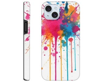 Coque de portable unique à l'aquarelle abstraite - Une protection robuste double couche pour votre appareil