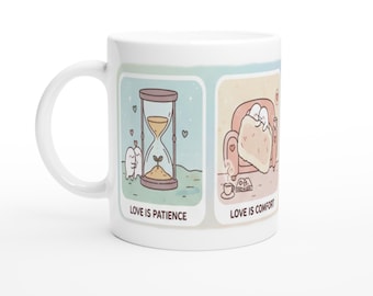 L'amour est une tasse en céramique | Cadeau romantique pour la Saint-Valentin