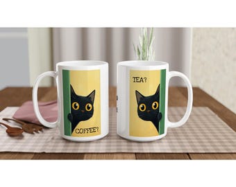 tasse drôle de chat | Tasse à café et à thé, cadeau pour les amoureux des chats