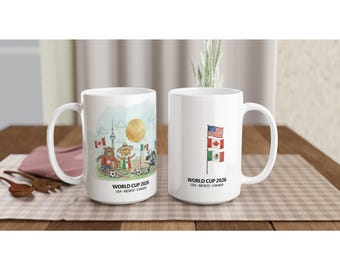 Mug USA Coupe du monde 2026 - Cadeau unique en céramique pour les fans de football et de football