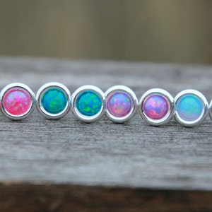 SALE - OPAL STUD eARRING - Opal earring - Sterling Silver Opal Earring - october earring - october jewelry - opal earrings - daity earring