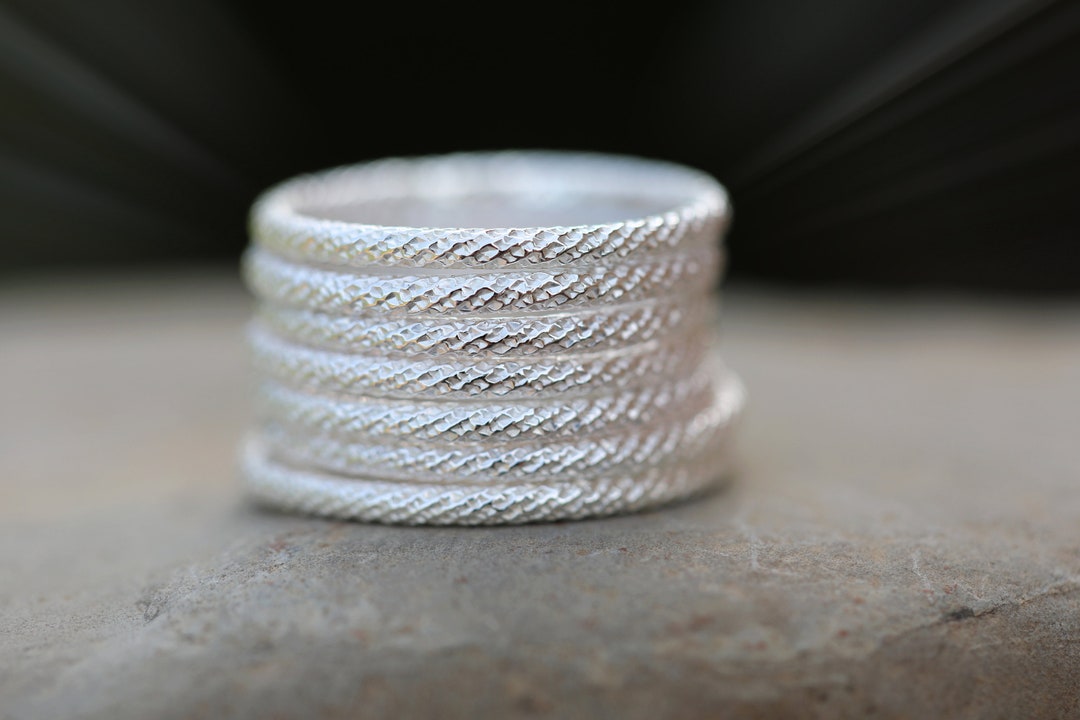 Ring Stack Spacer SPARKLE STACKING RINGS - Glitter Ring - Glitter Stacking Rings ...