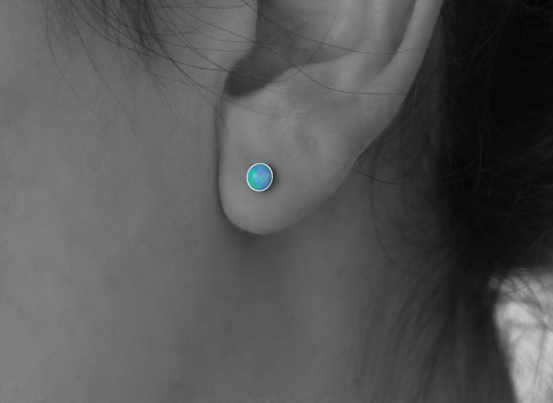 HYPOALLERGENIC TITANIUM OPAL Stud Earrings Opal Earrings Etsy Canada