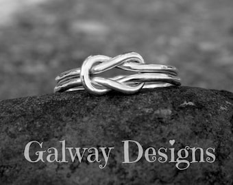 INFINITY KNOT ring - Square Knot - Sterling Silver knot ring Nautical ring Promise ring - sailor knot - rose gold knot ring - gold knot ring