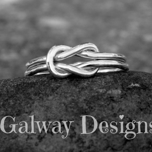 INFINITY KNOT ring - Square Knot - Sterling Silver knot ring Nautical ring Promise ring - sailor knot - rose gold knot ring - gold knot ring