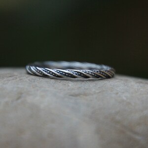 STACKING RINGS - Sterling Silver - Sparkly Twist Stacking Rings ...