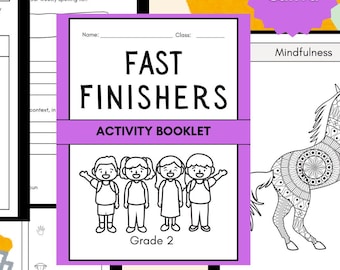 小学2年生向け、早く課題を終えた生徒のためのアクティビティブック｜ホームスクール用印刷可能（PDF）｜子供向け