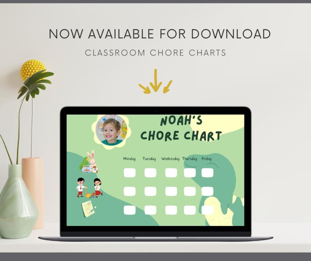 Editable Classroom Chore Chart Canva Template (digital Download) - Etsy