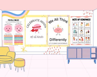 ADHD 神経多様性教室ポスター | インクルーシブプリント（デジタルダウンロード）