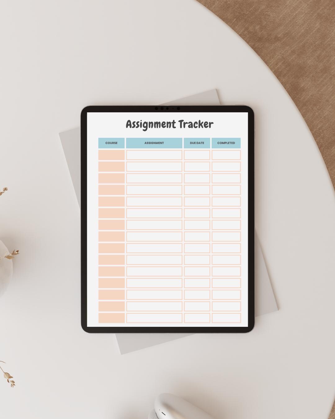 Editable Assignment Tracker Printable (digital Download) - Etsy UK