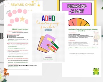 子ども向けADHD学習ガイド - 集中力と制御力を高めるワークブック（デジタルダウンロード）