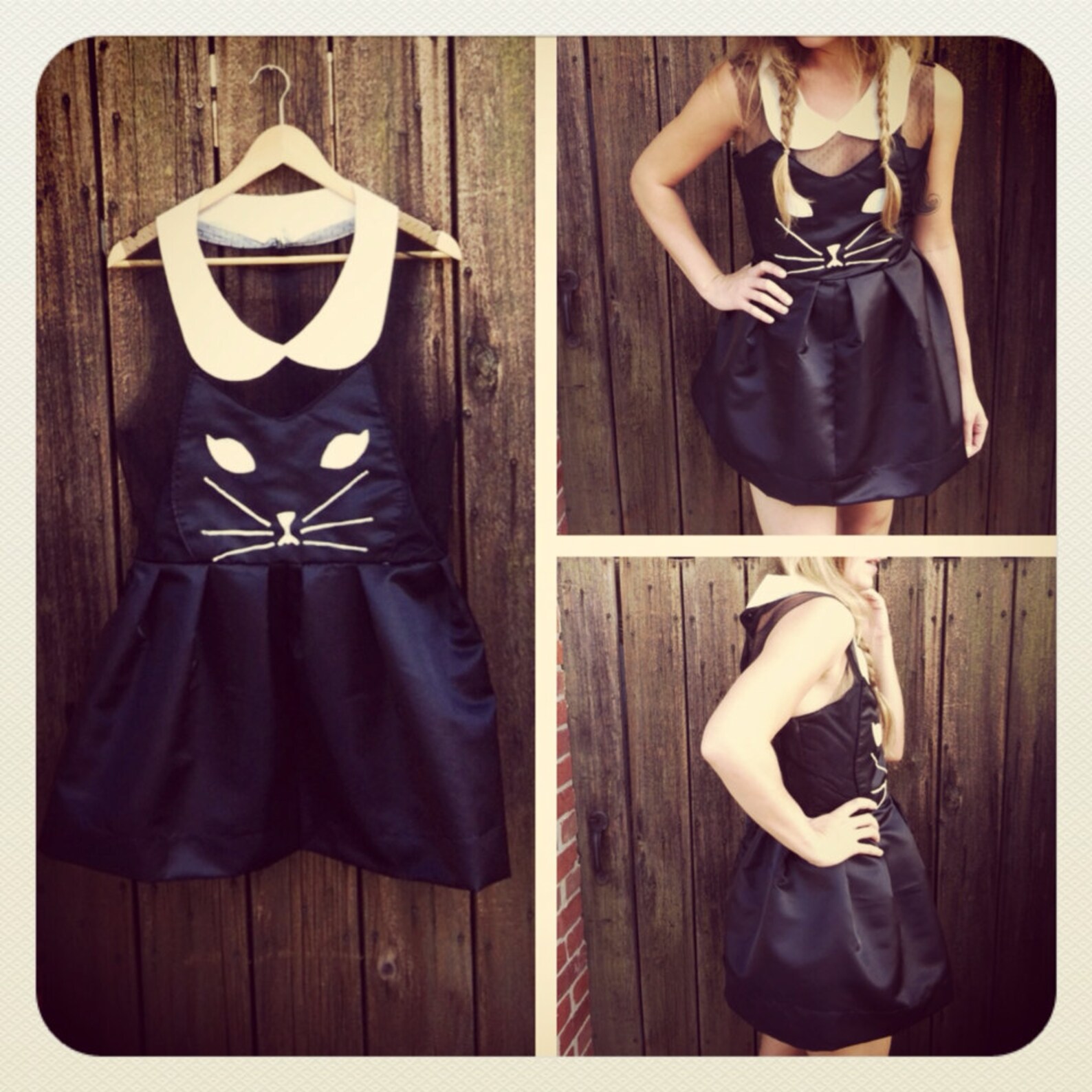 Handmade Kawaii Kitty Cat Dress Halloween Costume /// Black Etsy