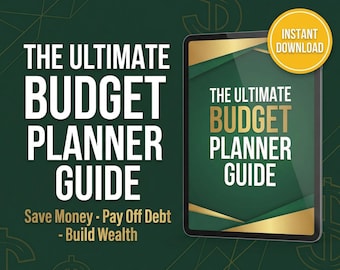Budget Planner Guide | Save Money Ebook | Debt Payoff Plan | Personal Finance Guide | Financial Planning Printable | Wealth Building PDF