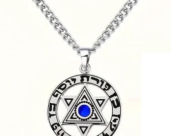 STAR OF DAVID pendant long necklace