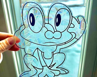 Pokémon Froakie Sun Catcher, Rainbow Maker, Window Decal