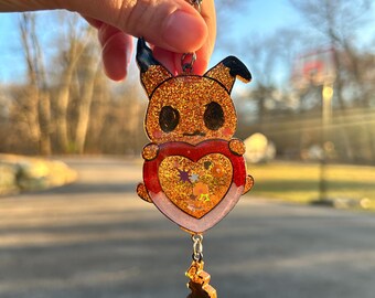Pokémon Glitter Mimikyu Shaker Keychain