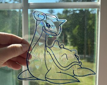 Pokémon Lapras Sun Catcher, Rainbow Maker, Window Decal