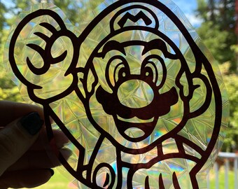 Mario Sun Catcher, Rainbow Maker, Window Decal