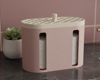 3D STL-bestand - Wattenschijfjeshouder, organizer voor opbergruimte, organizer voor wattenstaafjes