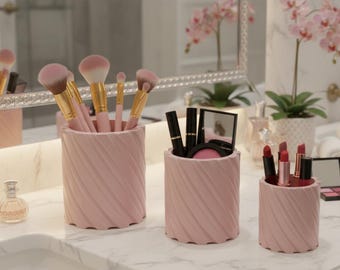 3D-printen STL-bestand - Tafelcontainers - Organizer voor make-upaccessoires, opbergruimte voor de badkamer, algemene container