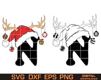 Christmas N Alphabet SVG (Digital Download)