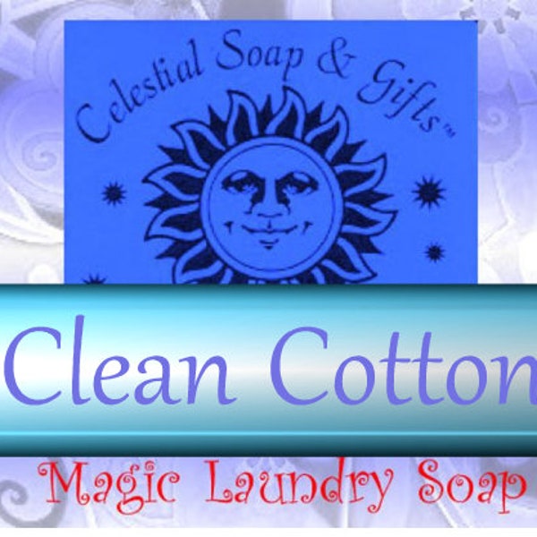 Clean Cotton Natural VEGAN Laundry Soap Powder  Bag - 40-80 LOADS Gross Wt. 44 oz.