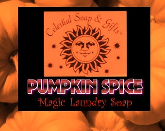 Pumpkin Spice VEGAN Laundry Soap Powder Bag - 40-80 LOADS Gross Wt. 44 oz.